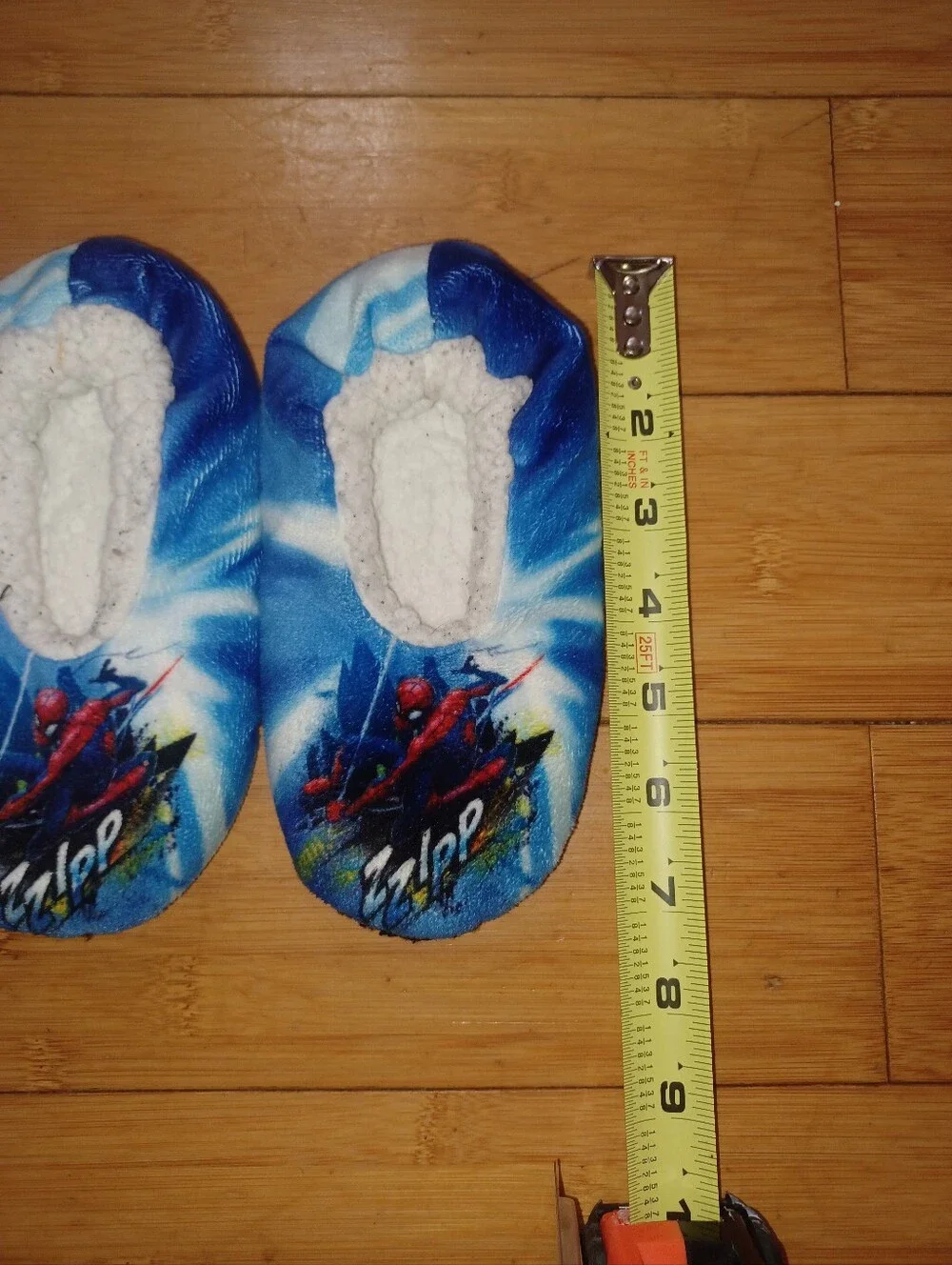 Marvel Kids Blue Spider-Man Slip-On Sherpa-Lined Slippers